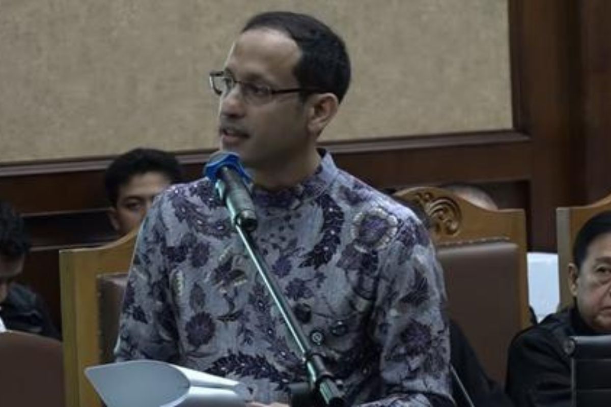 Pembelaan dan Kekecewaan Nadiem Makarim di Sidang Pleidoi Chromebook