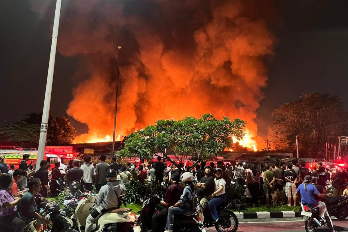 Kebakaran di Kemayoran Jakpus Hanguskan 304 Bangunan Warga