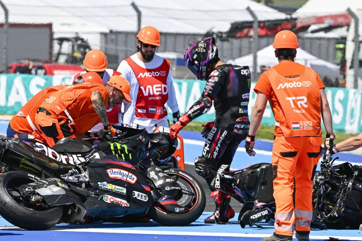Tabrakan di GP Hungaria, Jorge Martin Dihukum Double Long Lap