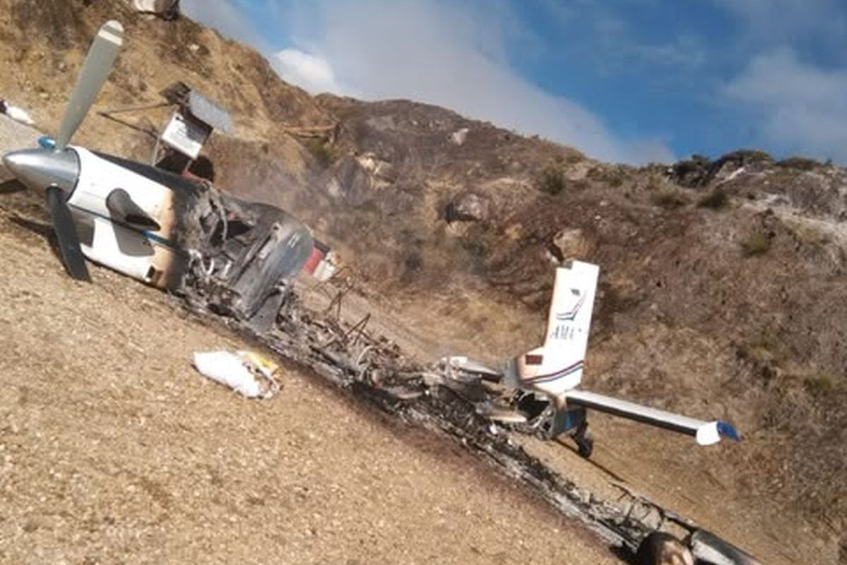 KKB Diduga Bakar Pesawat AMA di Yahukimo, Pilot Asal AS Tewas
