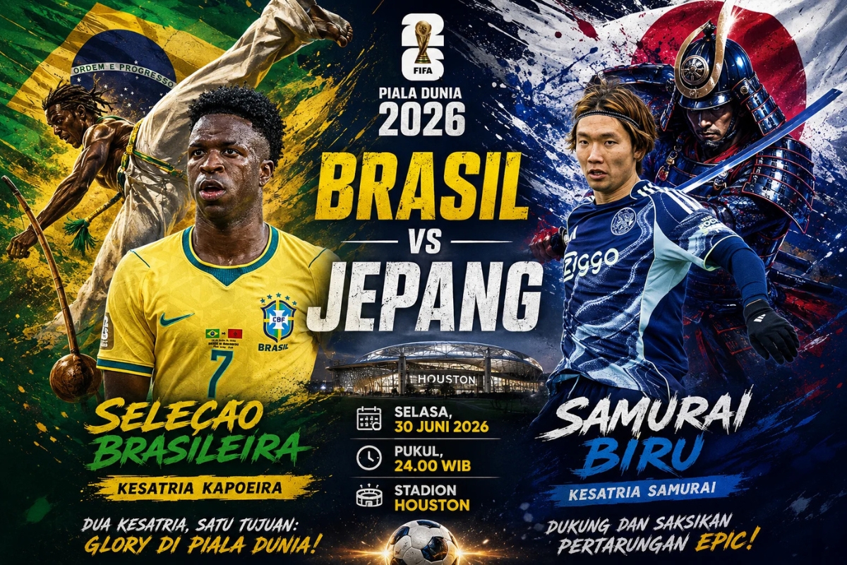 Piala Dunia 2026: Duel Brasil Kontra Jepang di Babak 32 Besar