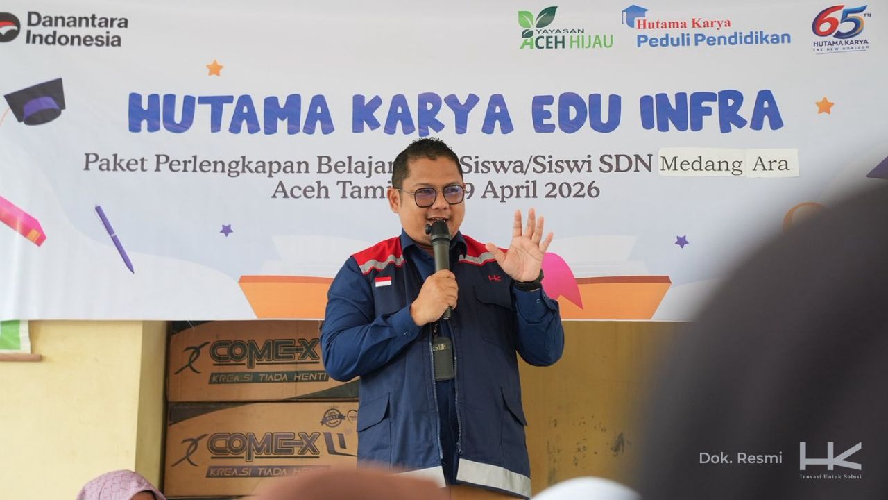 Peduli Pendidikan Pascabencana Hutama Karya Salurkan Ratusan Paket Sekolah untuk Siswa Aceh Tamiang