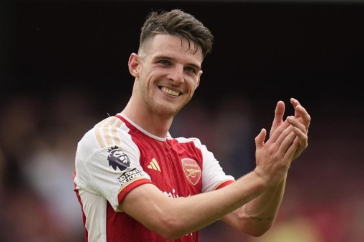 Kegembiraan Declan Rice Usai Arsenal Juara Premier League