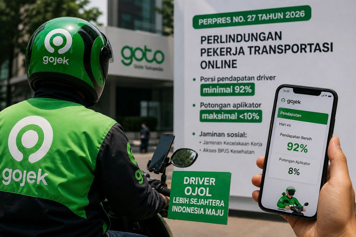 Potongan Aplikasi Jadi 8%, Penghasilan Driver Ojol Melonjak