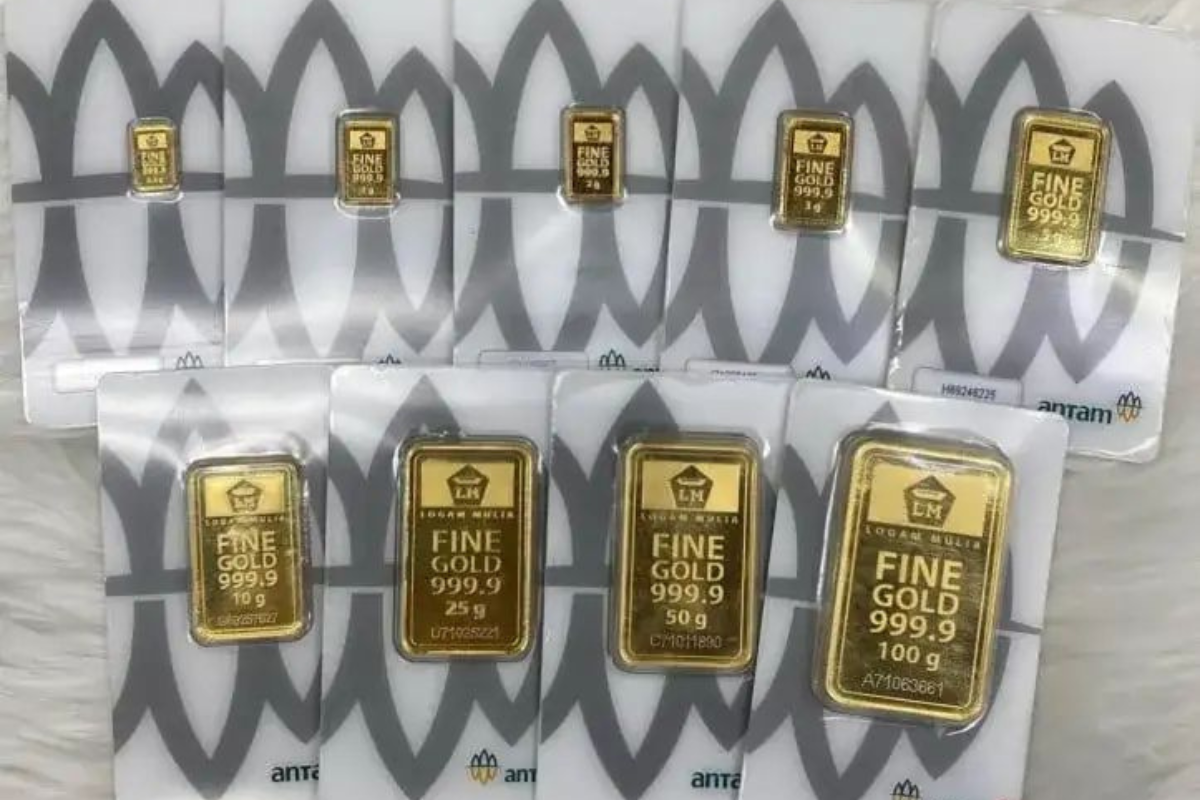 Harga Emas Tiga Jenama di Pegadaian Senin Pagi Terpantau Stabil