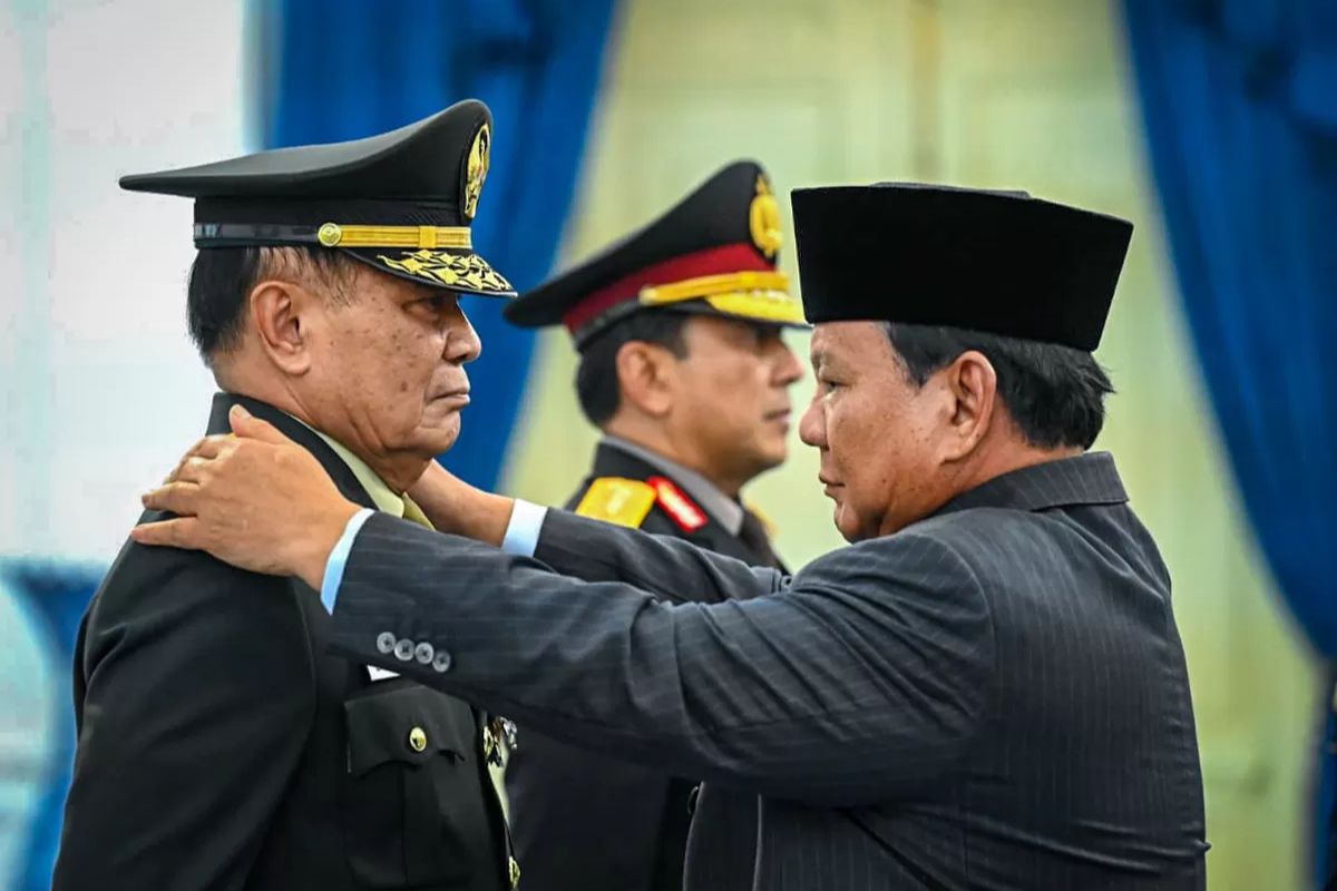 Prabowo Anugerahkan Pangkat Kehormatan untuk 3 Purnawirawan Polri