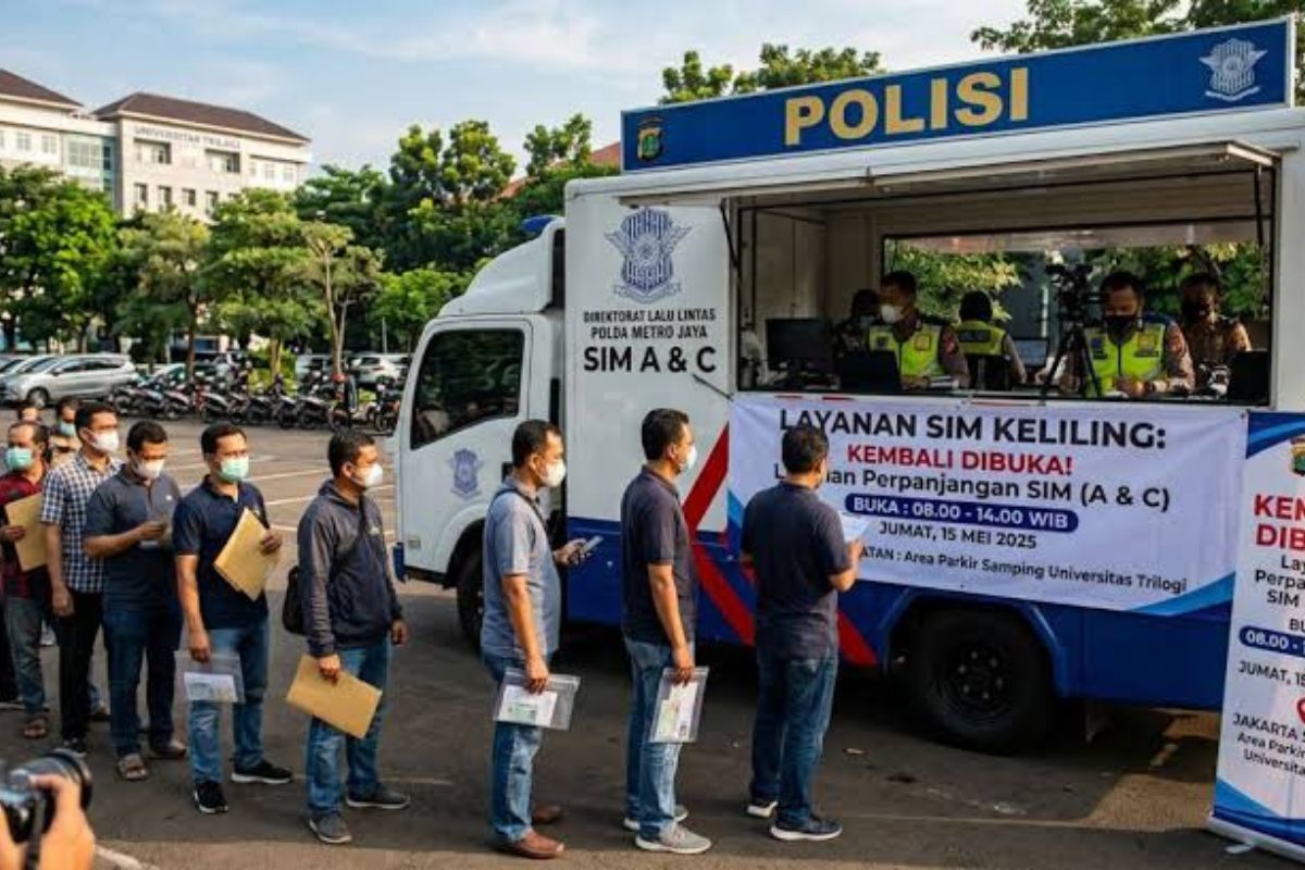 Cek 5 Lokasi Layanan SIM Keliling Jakarta Hari Jumat