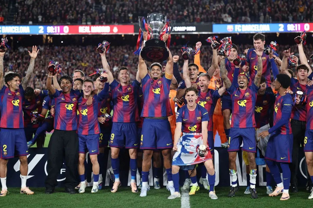 Barcelona Juara Liga Spanyol Usai Tekuk Real Madrid 2-0