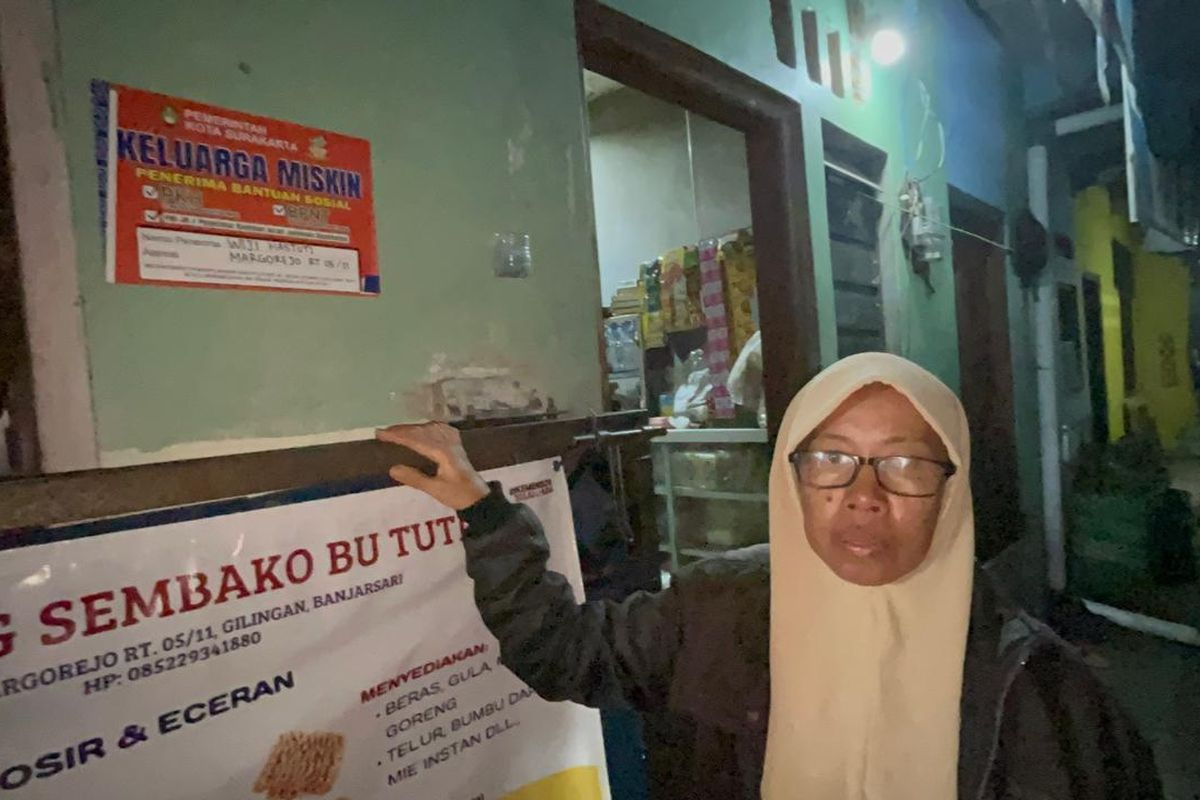 Mundur dari PKH, Rumah Wiji di Solo Malah Ditempeli Stiker Miskin Lagi