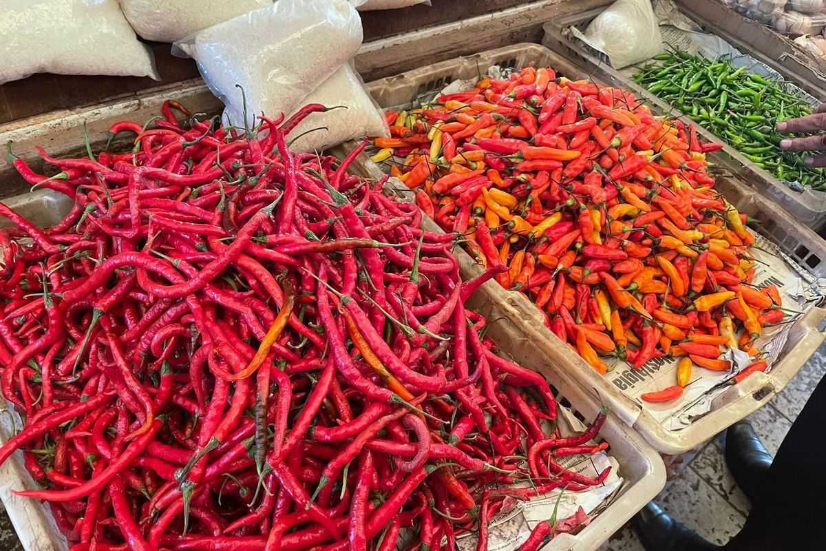 Harga Pangan PIHPS: Cabai Rawit Rp75.150 dan Telur Ayam Rp30.350/Kg