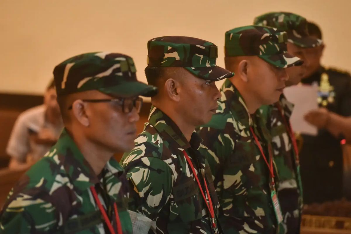 Kasus Air Keras Andrie Yunus: Empat Oknum TNI Jalani Sidang Vonis