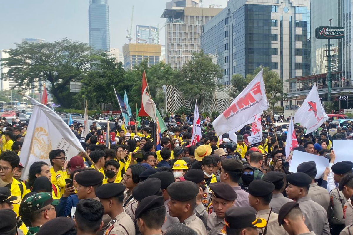Aliansi Mahasiswa Majalengka Gelar Aksi Demo Kawal Isu Nasional