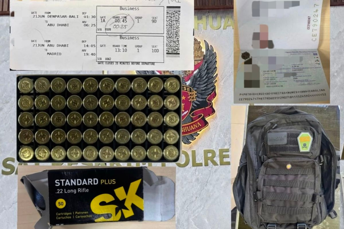 Bawa 50 Amunisi, WNA Portugal Diamankan di Bandara Ngurah Rai