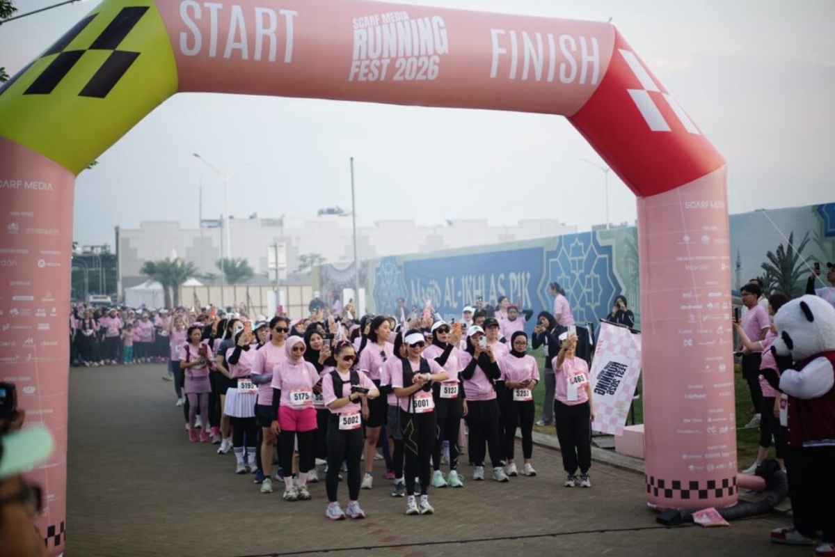 PIK Jadi Lokasi Scarf Media Running Fest 2026 yang Diikuti Wanita