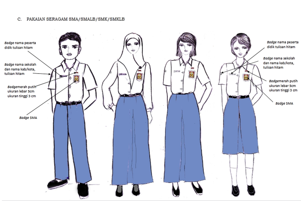 Aturan Resmi Seragam Sekolah Terbaru Jenjang SD, SMP, dan SMA