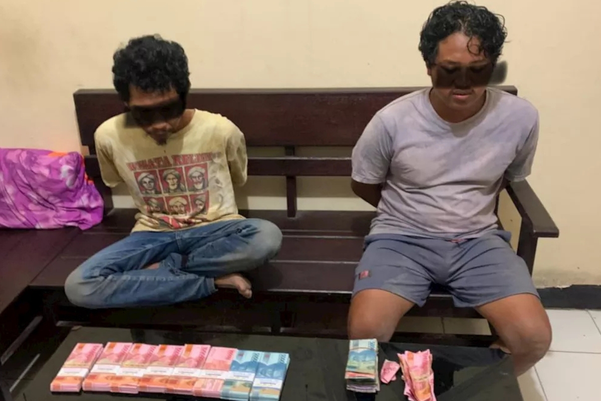 Dua Pengedar Uang Palsu Rp70 Juta Ditangkap di Lombok Timur