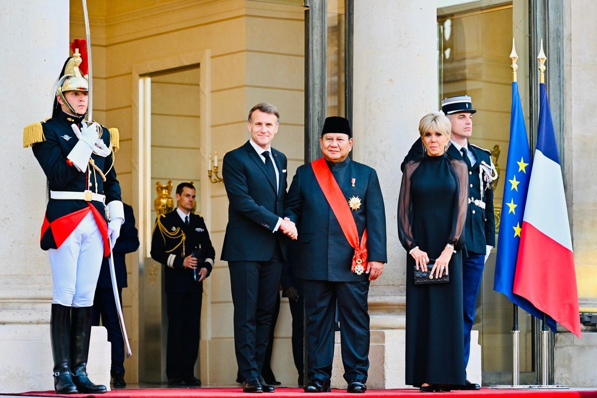 Prabowo Hadiri Jamuan Makan Malam Kenegaraan di Istana Elysee