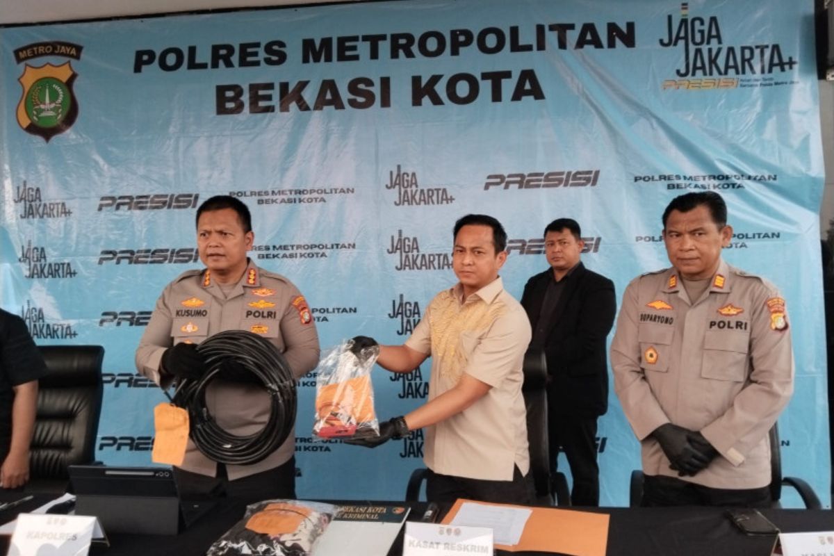 Tepergok Warga, Pencuri Kabel Tower BTS di Bekasi Berhasil Diringkus