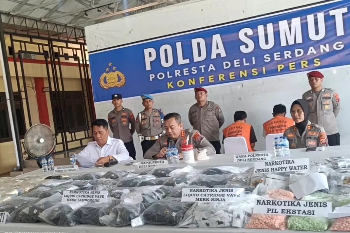 Polresta Deli Serdang Sita 89 Kg Sabu dan Ungkap 150 Kasus Narkoba