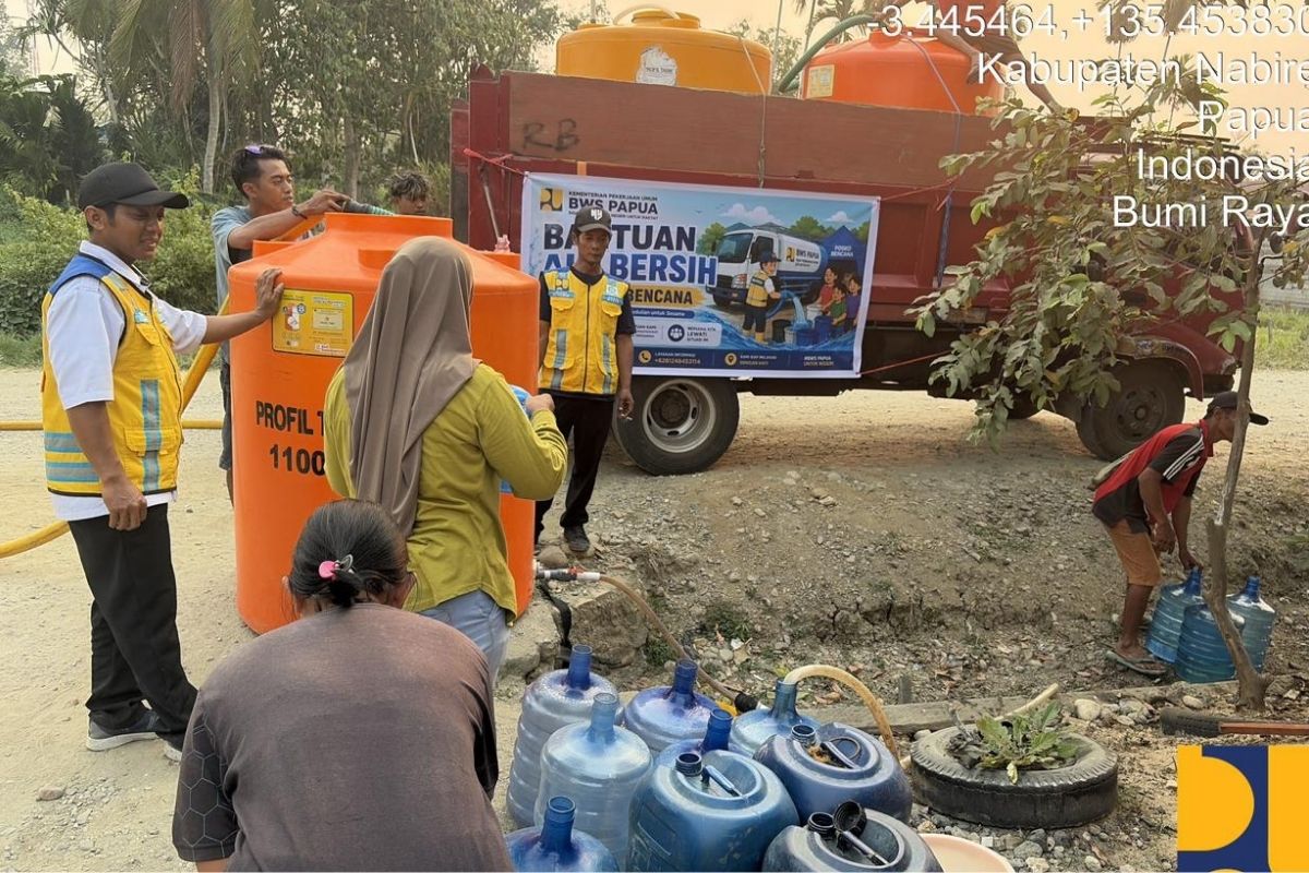 Air Bersih Menipis: Kementerian PU Bantu 185 KK di Nabire