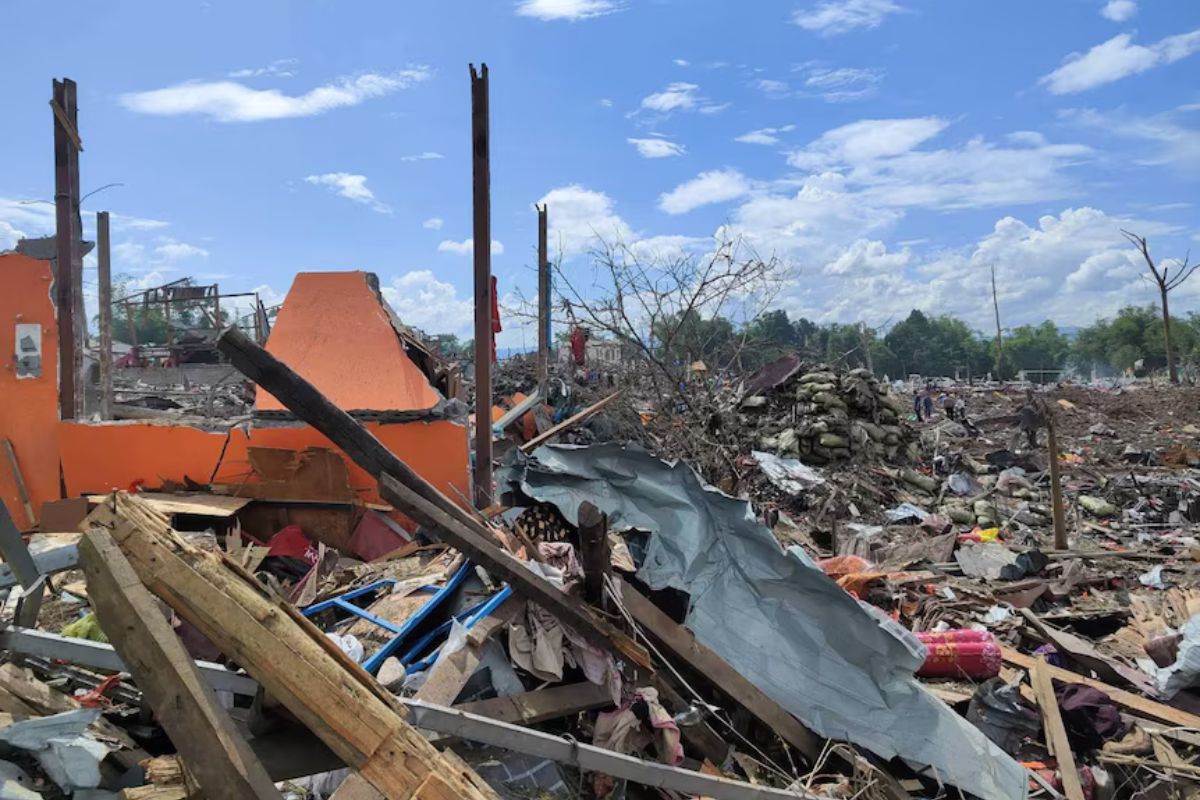 Tragedi Ledakan Gudang Material Peledak di Myanmar Tewaskan 45 Orang