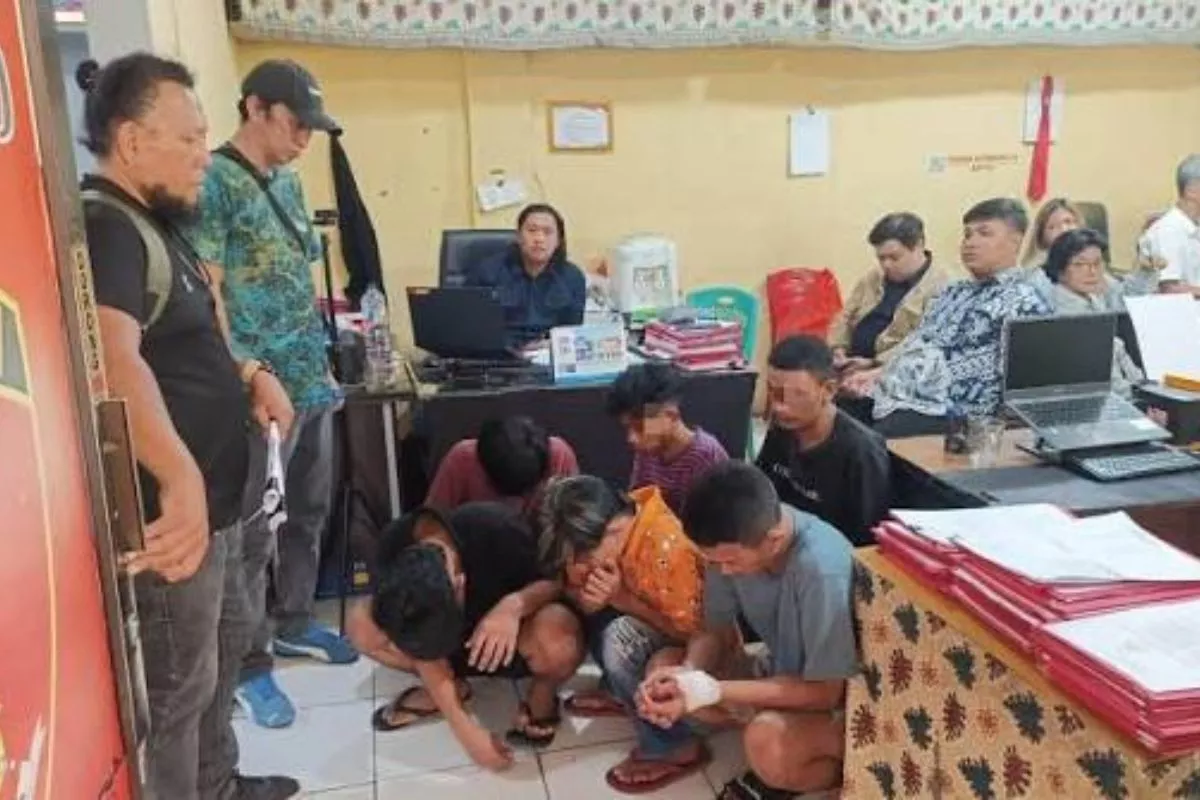 6 Pria Diamankan Polisi Usai Kasus Penganiayaan Bersajam di Manado