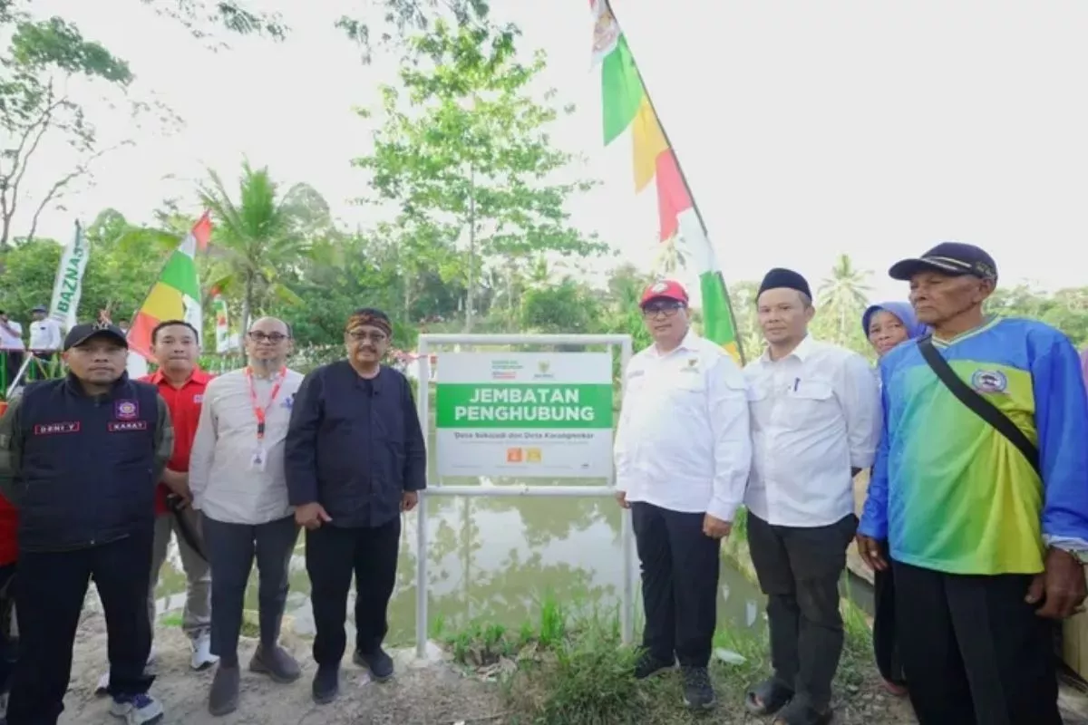 Baznas Bangun Jembatan Sukabumi dari Sedekah Minimarket