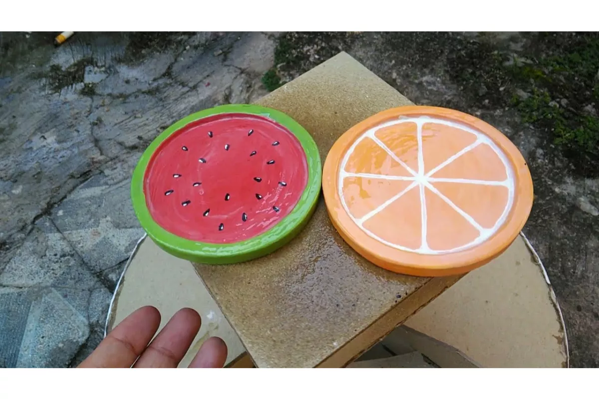Inovasi Membuat Beton Coaster dari Semen Putih untuk Souvenir Unik