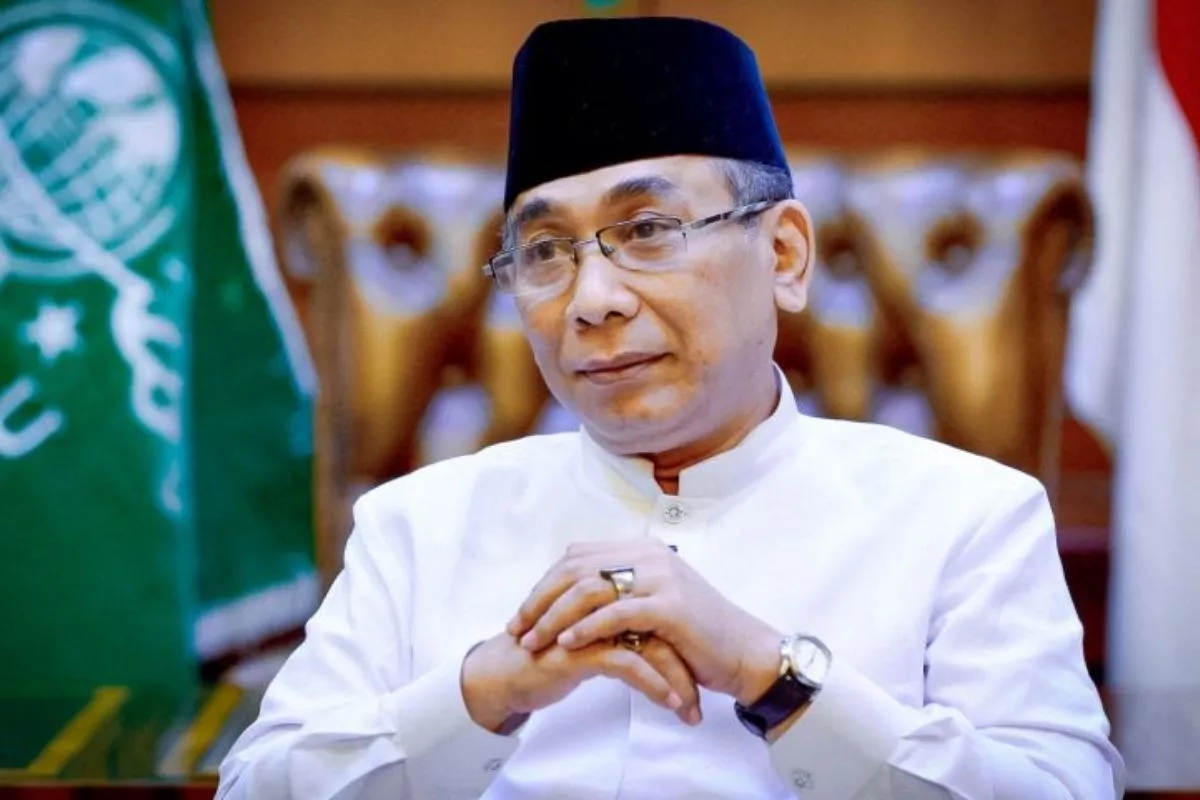 Gus Yahya Pamer Kesetiaan Warga NU di Depan Presiden Prabowo