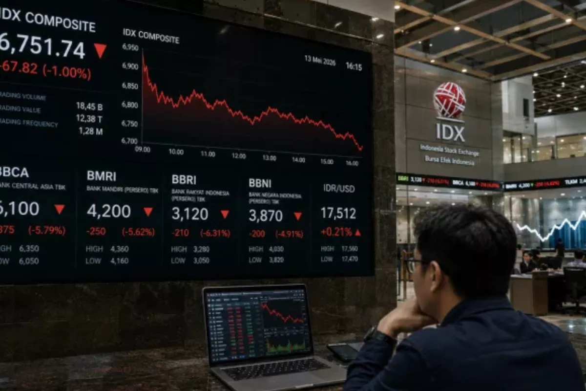 IHSG Melemah 8,69 Persen Saham Sinar Mas dan Barito Jadi Penopang