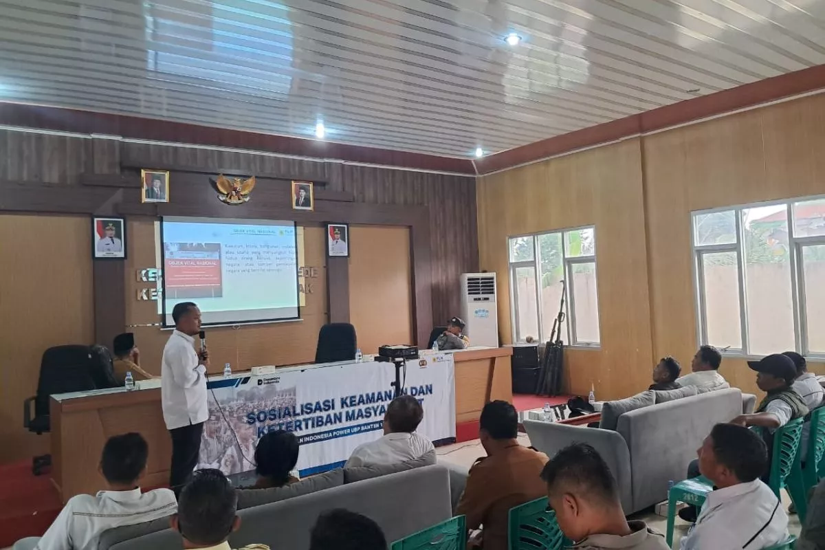 Sambut HUT RI ke-81, PLN Indonesia Power UBP Banten 1 Suralaya Gelar Sosialisasi Kamtibmas di Kelurahan Lebakgede