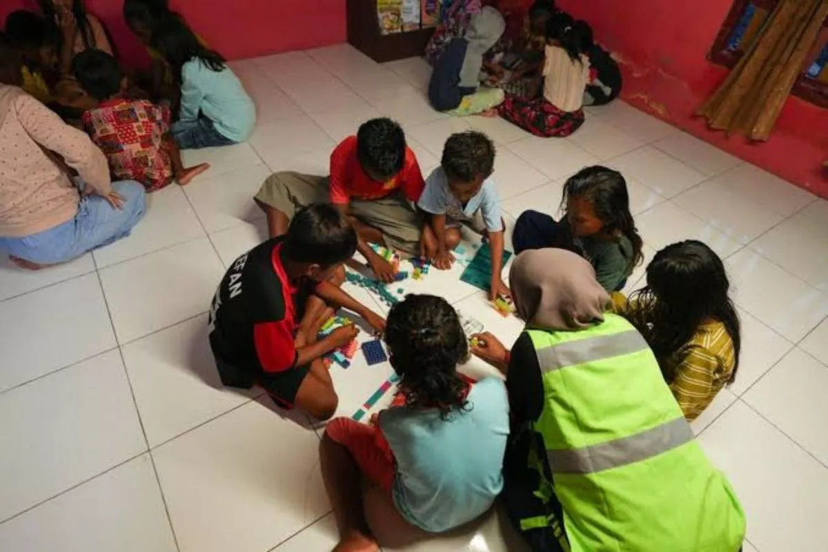 Hari Anak Nasional, Harita Nickel Bangun Rumah Belajar di Pulau Obi