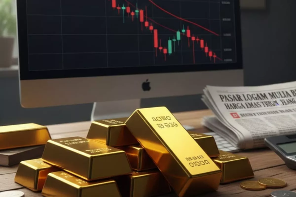 Harga Emas Mengalami Penurunan Jelang Rilis Data Ekonomi Utama AS Ini