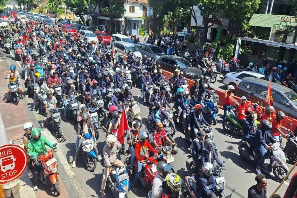 Rute Long March Demo Hari Buruh Surabaya dan Jalan yang Harus Dihindari