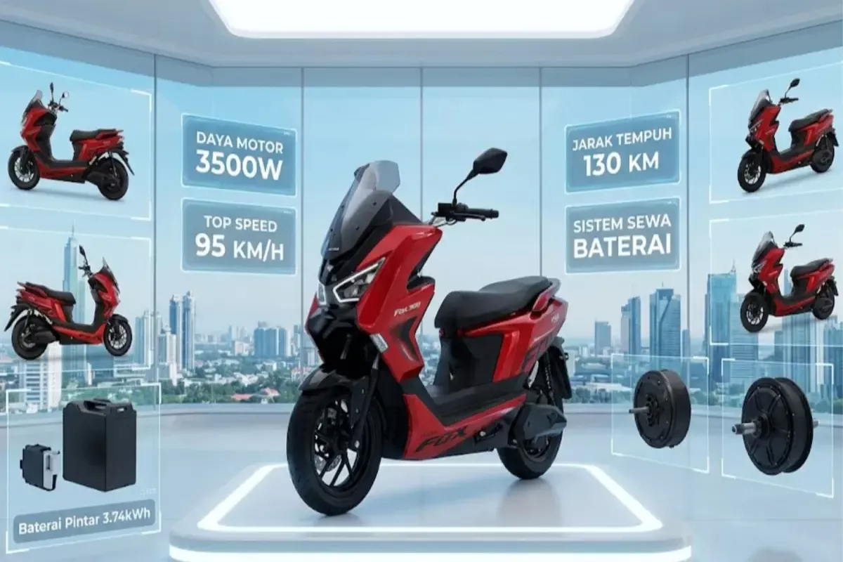 Harga dan Spesifikasi Polytron Fox-R, Motor Listrik Mirip PCX