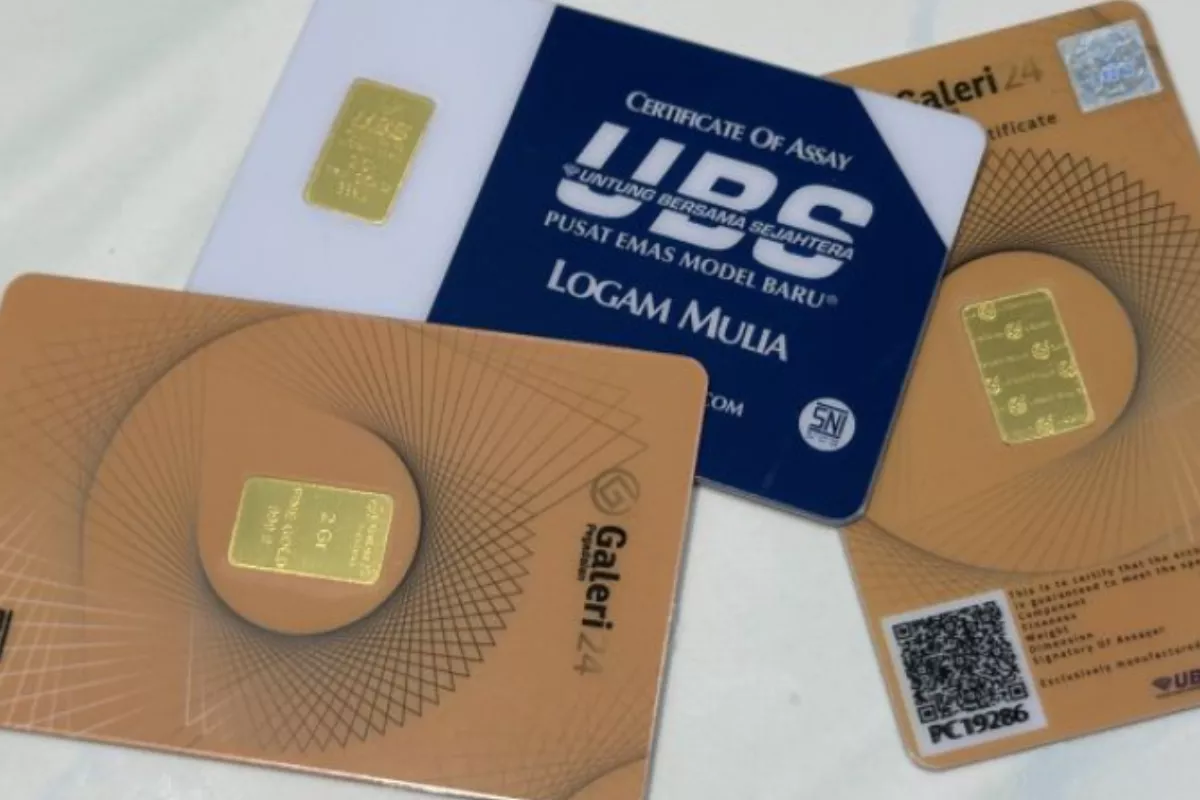 Daftar Lengkap Harga Emas Galeri24 Antam dan UBS di Pegadaian Hari Ini