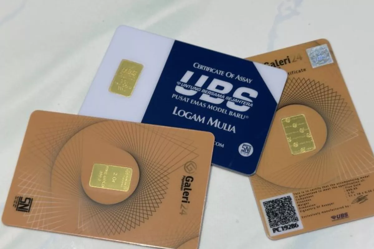 Update Harga Emas Hari Ini: Antam, Galeri24, serta UBS Tidak Berubah