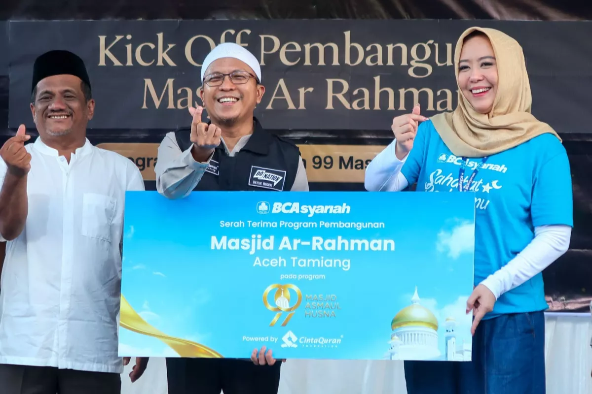 BCA Syariah Mulai Membangun Masjid Ar-Rahman Di Kabupaten Aceh Tamiang