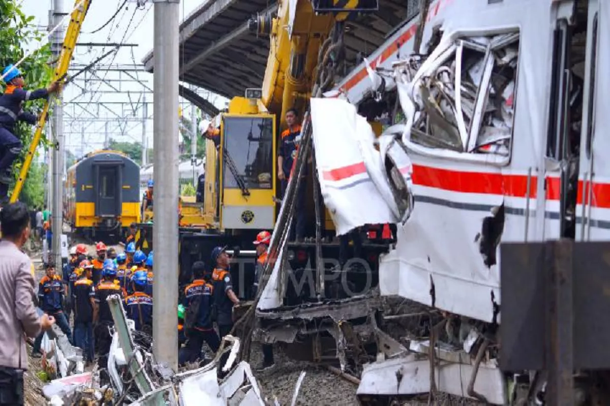 Polisi Periksa 31 Saksi Kasus Kecelakaan KA Argo Bromo Bekasi