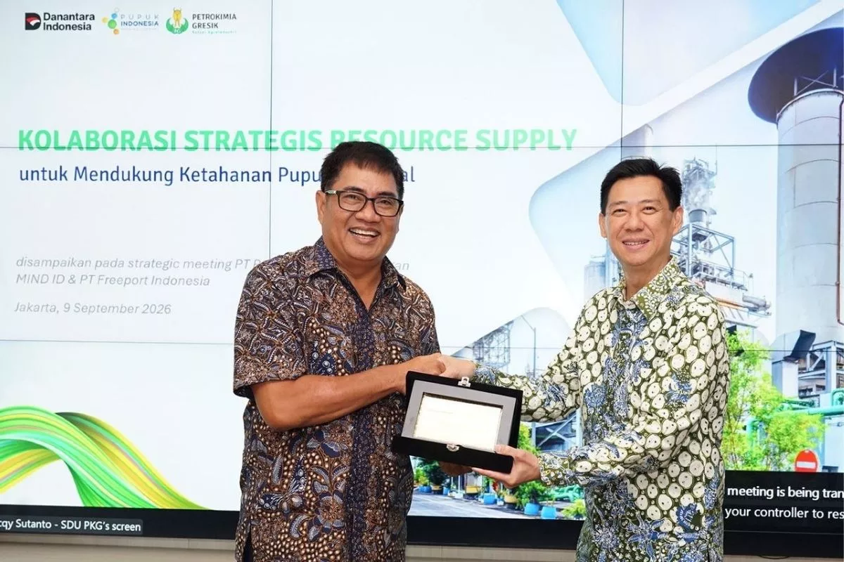 Petrokimia Gresik, MIND ID, dan PTFI Perkuat Pasokan Bahan Baku Pupuk