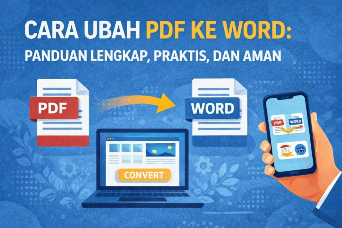 Tutorial Mengubah File PDF ke Word dengan Rapi dan Cepat (Gratis)