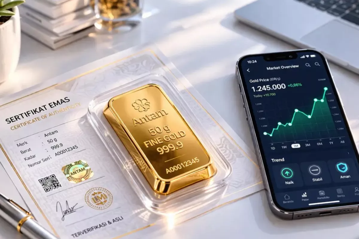 Daftar Harga Emas Antam Hari Ini 3 Juni 2026 Tetap Rp 2.774.000 per Gram