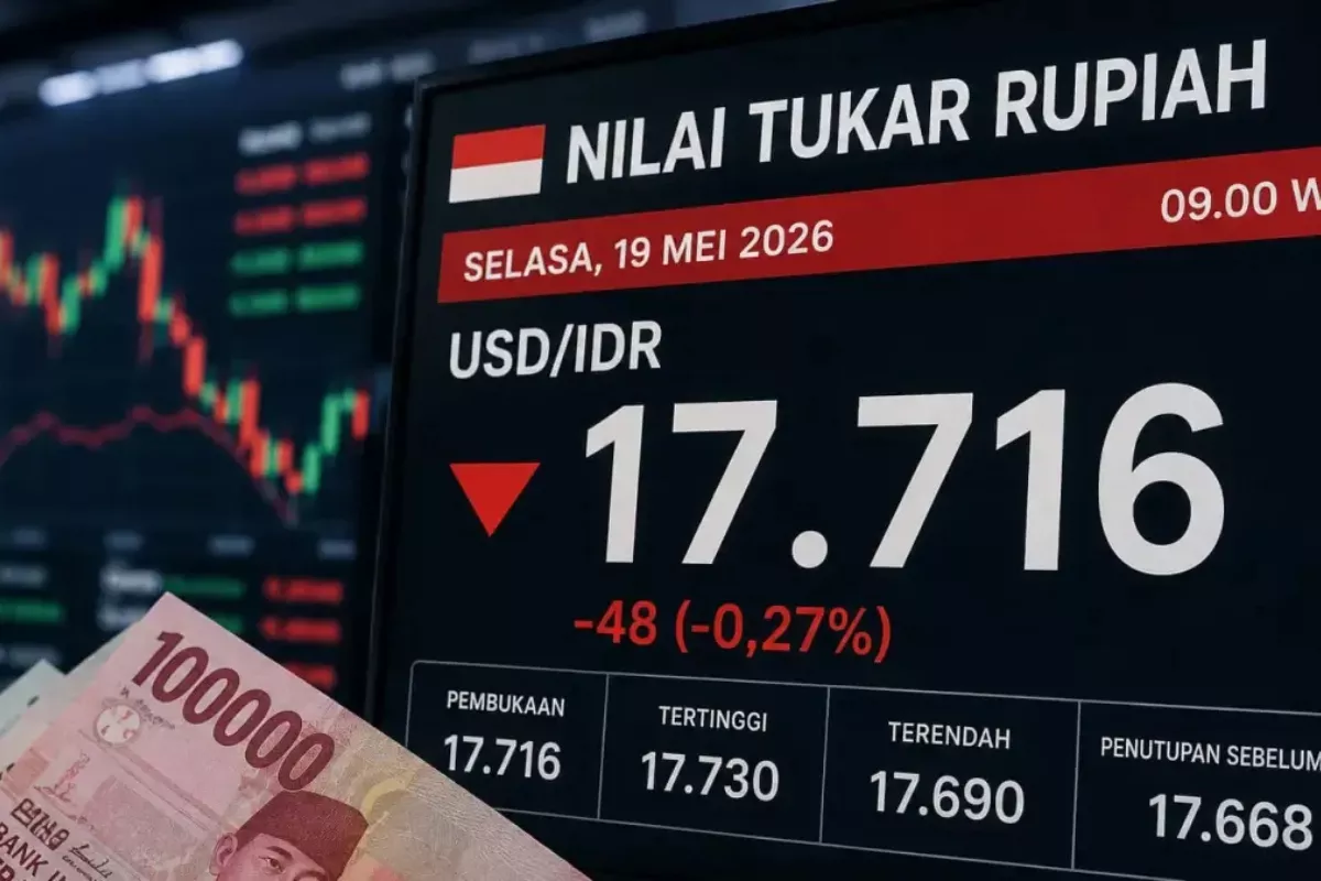 Nilai Tukar Rupiah Hari Ini Berpotensi Stabil di Level Rp17.600