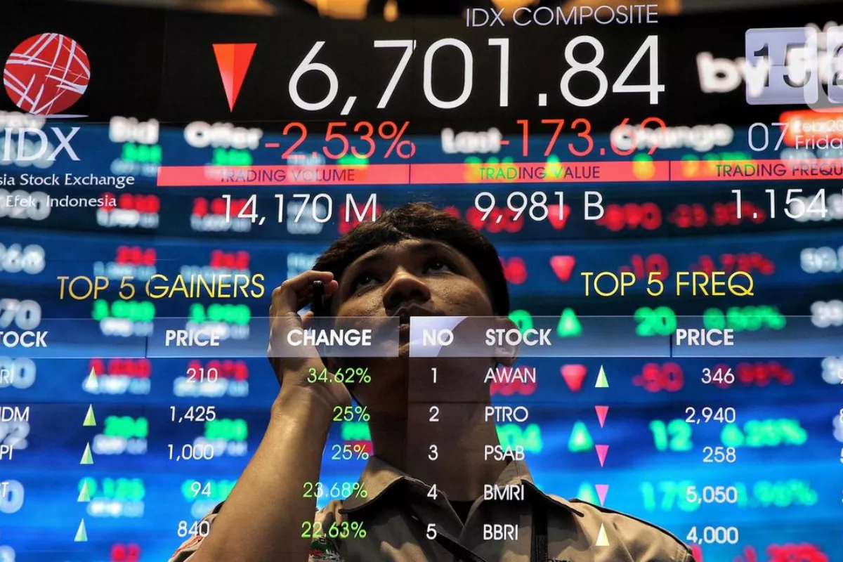IHSG Anjlok 1,3 Persen dan Rupiah Tembus Rp 18.000 per Dollar AS