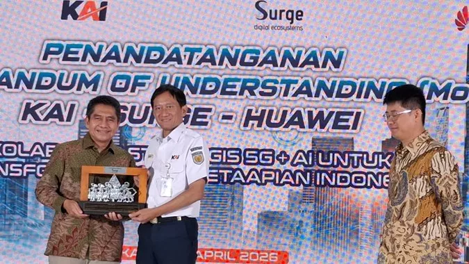 KAI Surge dan Huawei Jalin Kerja Sama Hadirkan Jaringan 5G Perkeretaapian