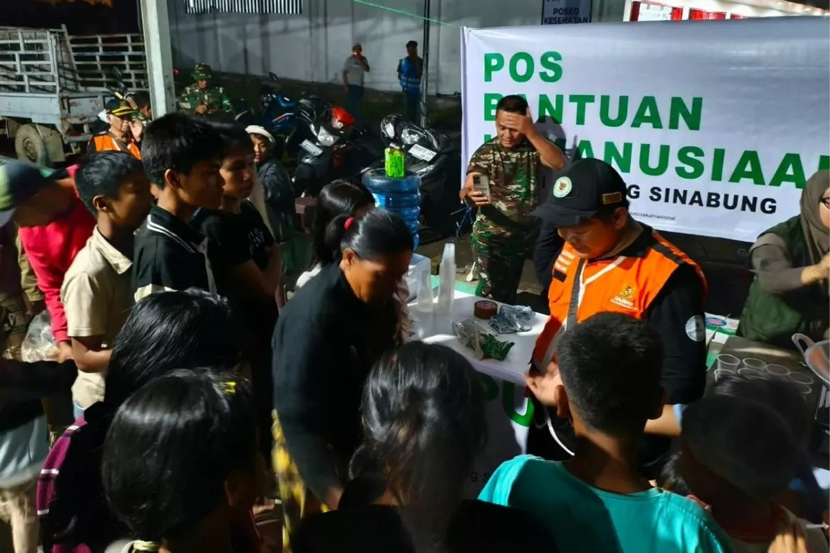 Tanggap Erupsi Sinabung, Baznas Kirim Bantuan dan Layanan Warga