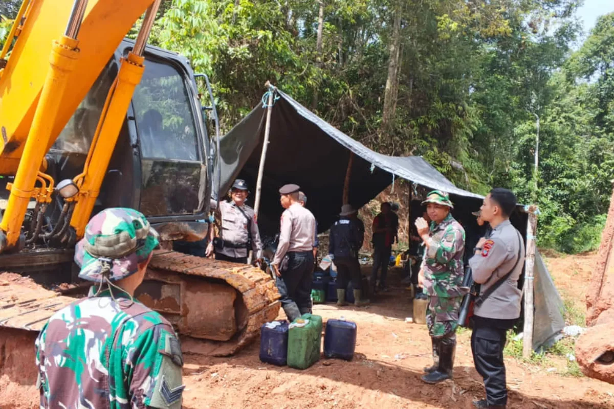 Penindakan Tambang Emas Liar Hutan Sulut Menjerat Dua Orang Tersangka