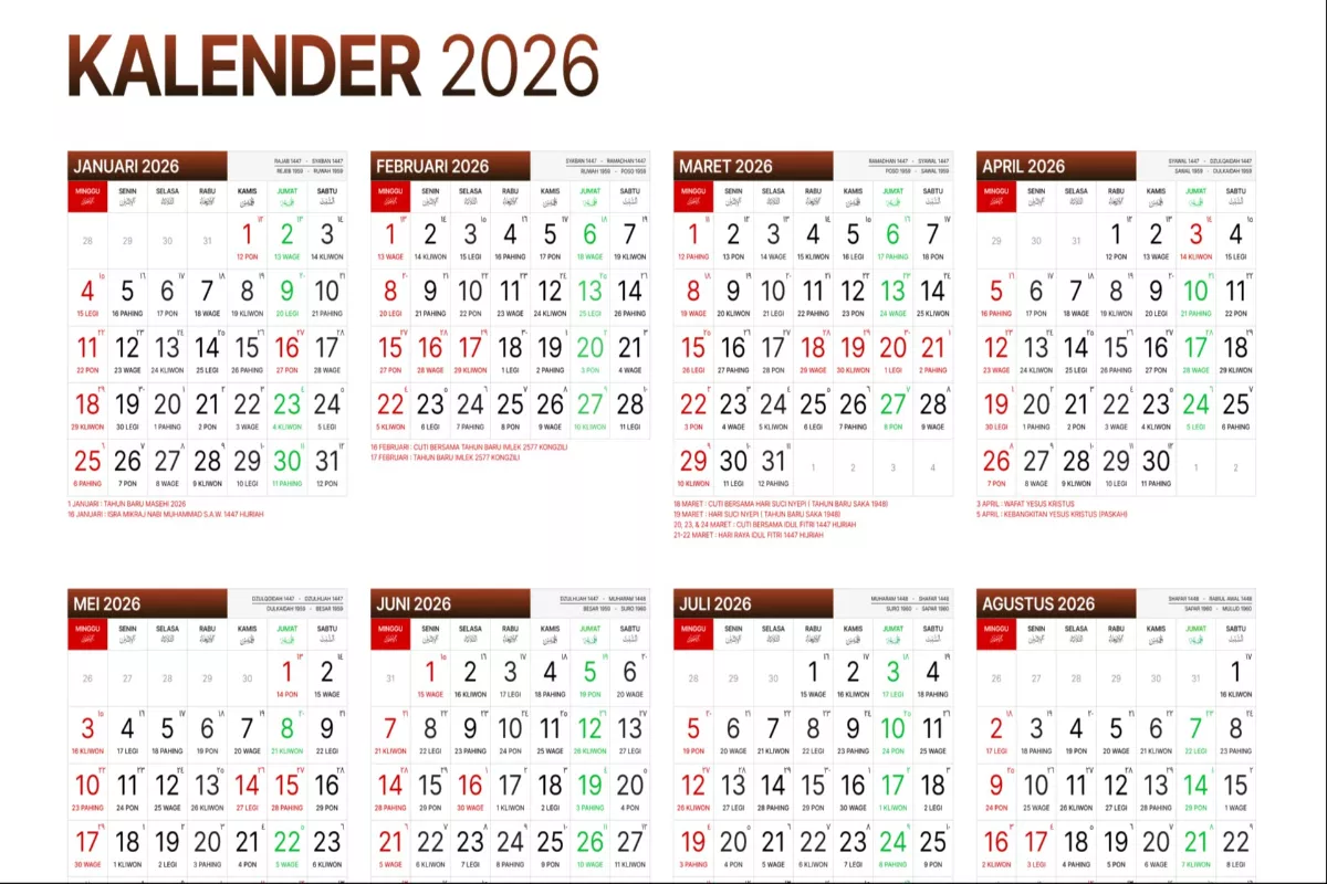 Daftar Libur Nasional 2026: Strategi Cuti dan Jadwal Long Weekend
