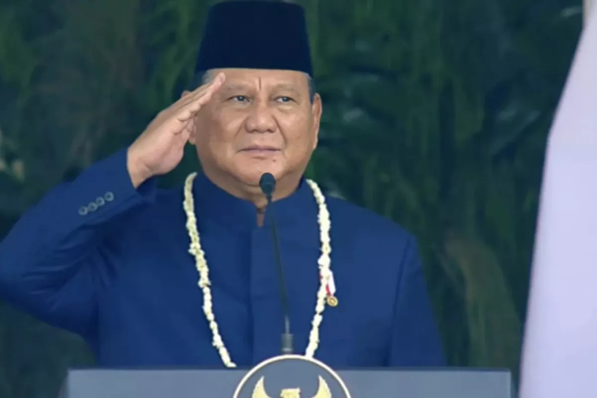 Prabowo Bangga Upacara HUT Ke-81 RI Berjalan Tertib dan Khidmat