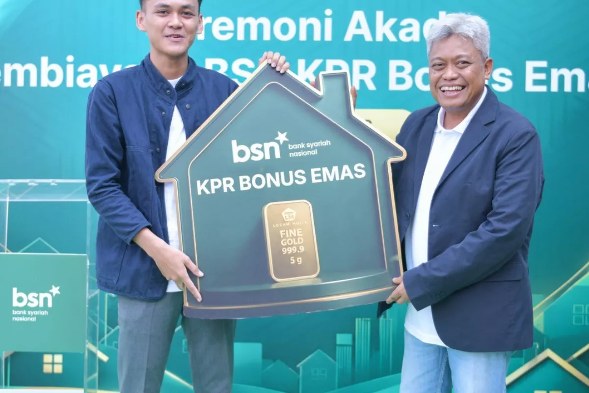 Bank BSN Luncurkan KPR Bundling Emas, Rumah Sekaligus Investasi